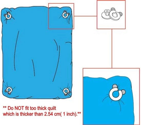 12 clip per tenda da letto - per tende da letto sottili - 12 pezzi