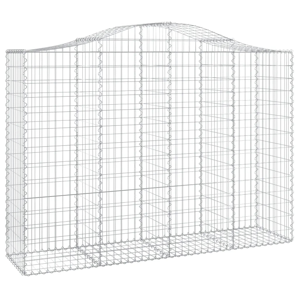 Cesti Gabbioni ad Arco 14 pz 200x50x140/160 cm Ferro Zincatocod mxl 125034