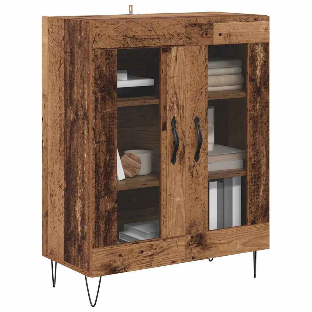 Credenza | Madia | Buffet da pranzo | Armadio da pranzo Legno vecchio 69,5 x 34 x 90 cm Legno multistrato