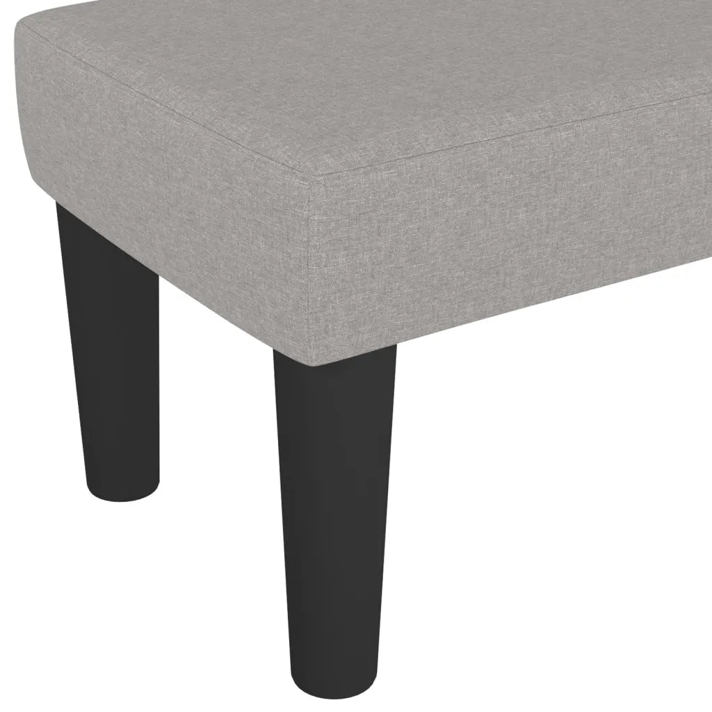 Panca Grigio Chiaro 100x30x30 cm in Tessuto CFW7359097