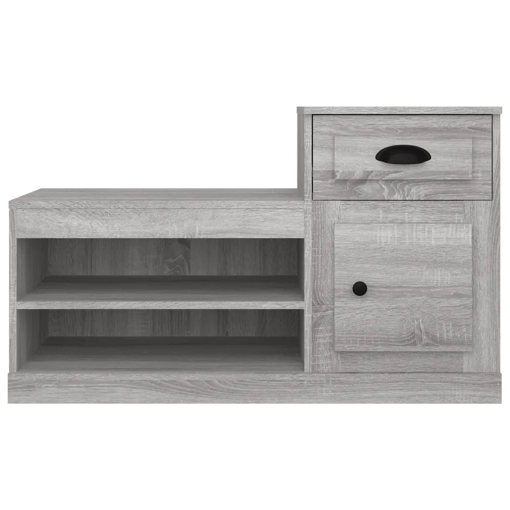 Scarpiera-Scaffale per scarpe Grigio Sonoma 100x42x60 cm in Legno Multistrato