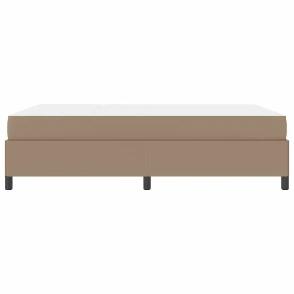 vidaXL Struttura letto con materasso Cappuccino 140 x 190 cm
