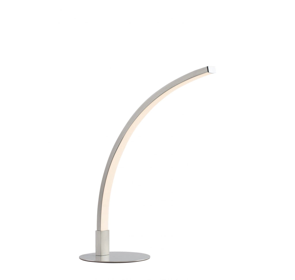 Lampada da tavolo Crane - Metallo argento satinato