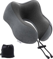 Cuscino di schiuma leggero per viaggiare - campeggio - imballo rapido - trasporto aereo, treno, auto - colore grigio scuro