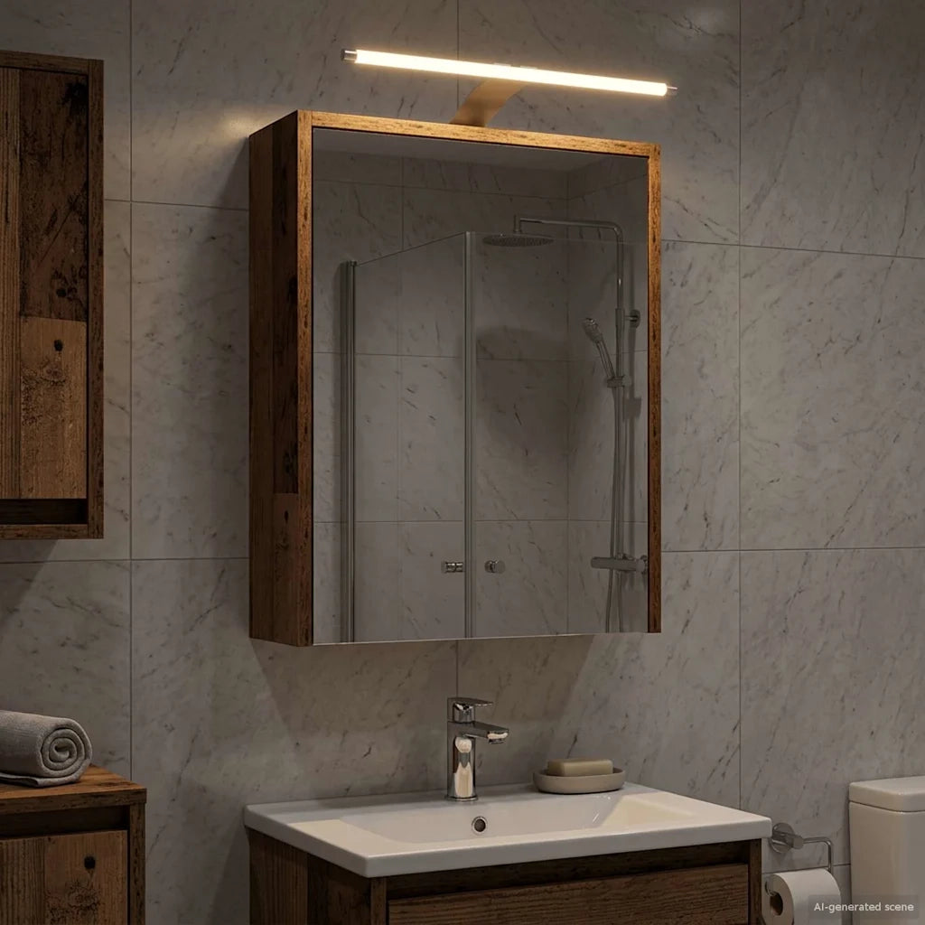 Mobiletto per specchio da bagno Legno vecchio 43 x 16 x 62.5 cm