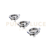 KIT  3 PEZZI  INCASSI LED MATRIX ORIENTABILI CROMO 3 LUCI ATTACCO GU10 5W 3X430LM 3000K 10X8X10,5CM