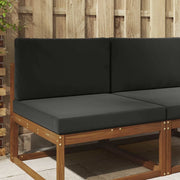 Cuscino per divano da esterno 2 pcs Nero Poliestere 900836