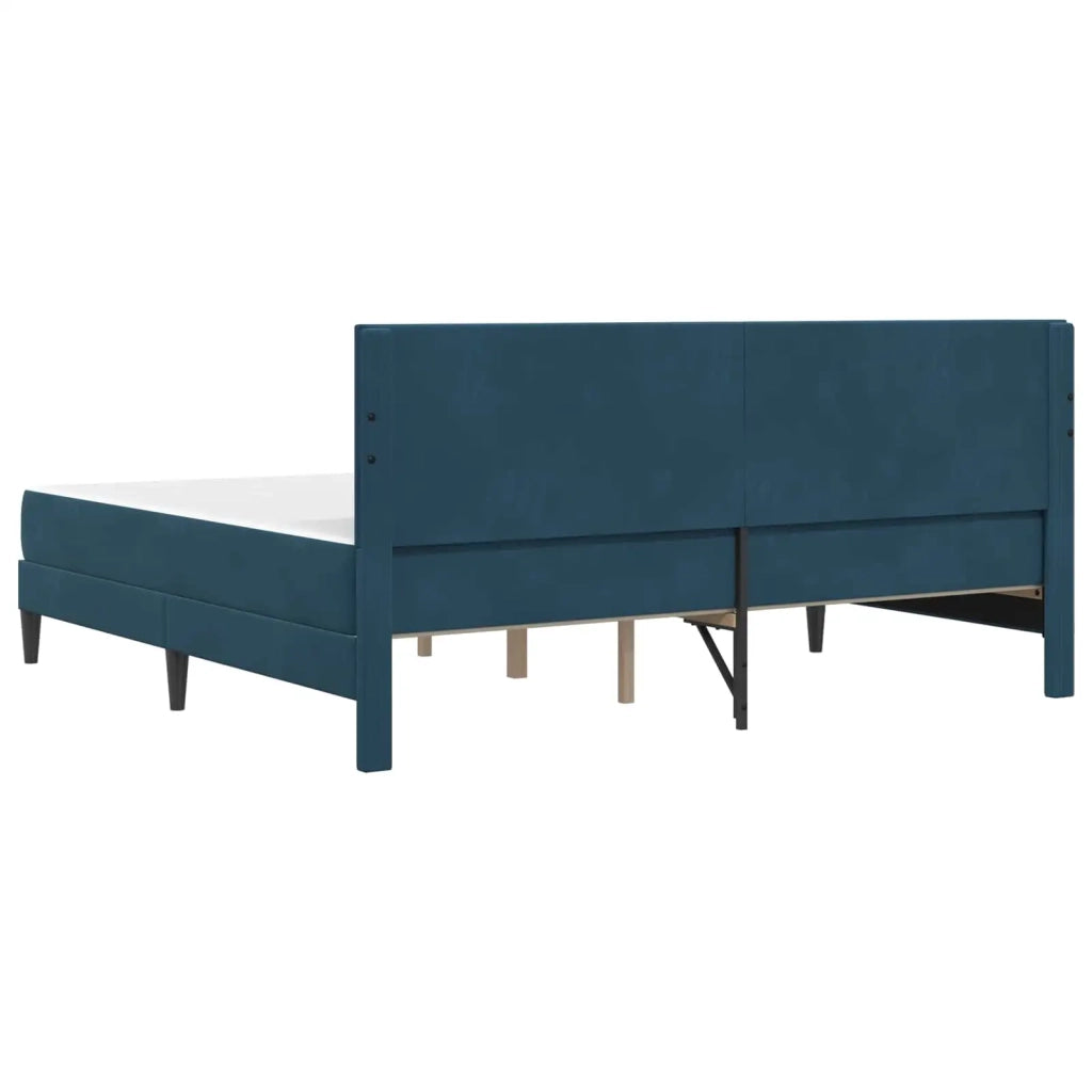 Struttura letto con materasso Blu 180 x 200 cm Velluto 3415071