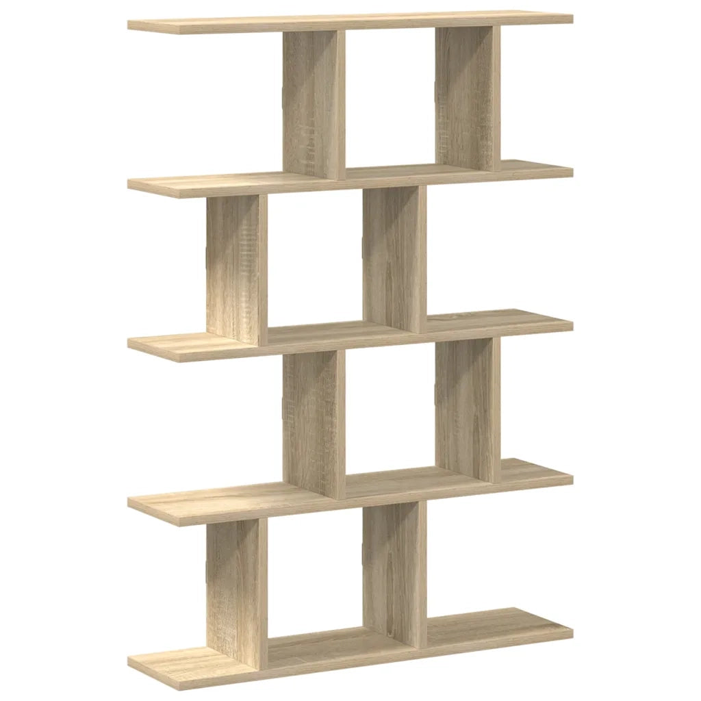 Mensola a Cubo da Muro 12 Scomparti in Truciolato Rovere Sonoma 860015