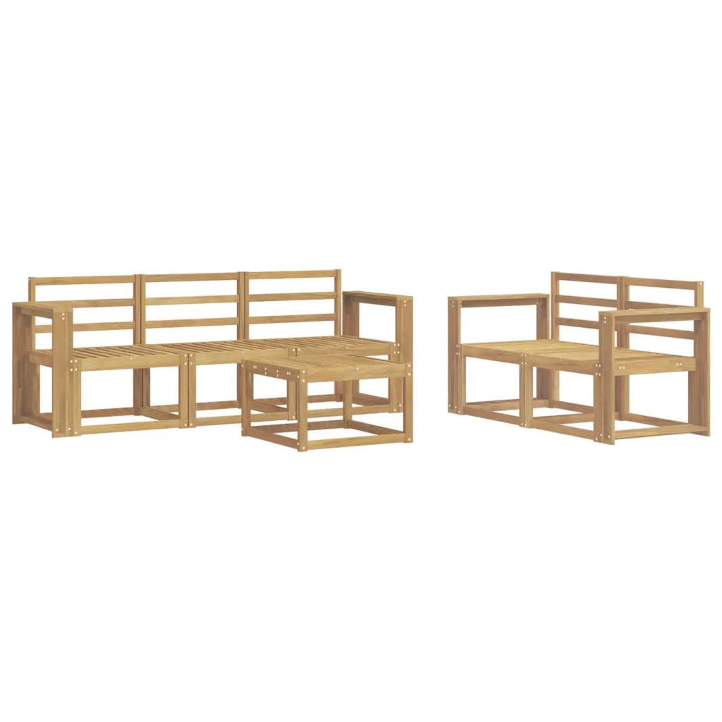 Set di divani da esterno 6 pcs Bianco 59 x 59 x 37 cm 3387248