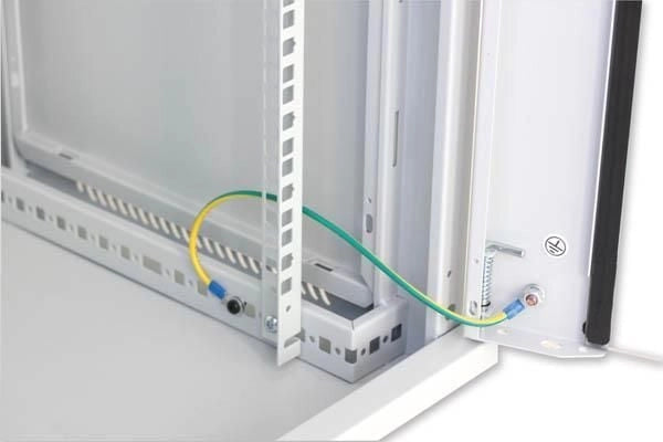 Armadio Rack 19'' a muro 20 unità sezione unica prof. 450mm Grigio