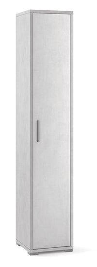 Armadio 1 Anta 39x199x41 cm Ossido Bianco
