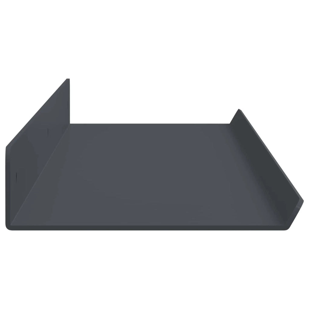 Mensola sospesa 2 pcs Antracite 80 x 9 x 2,5 cm Acciaio 8003976