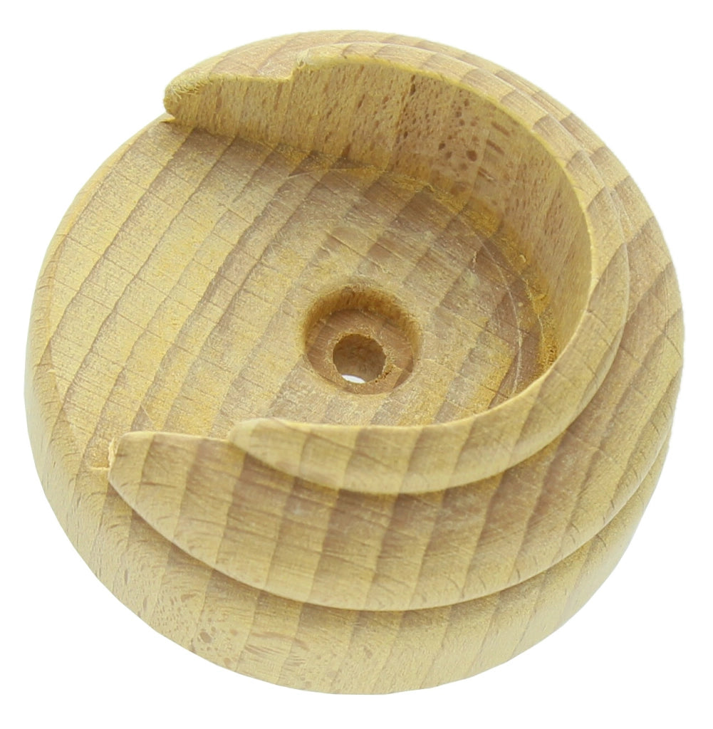 ROSETTA BASTONE LEGNO TENDA A PARETE D 35 MM NATURALE*- 2,0 pz