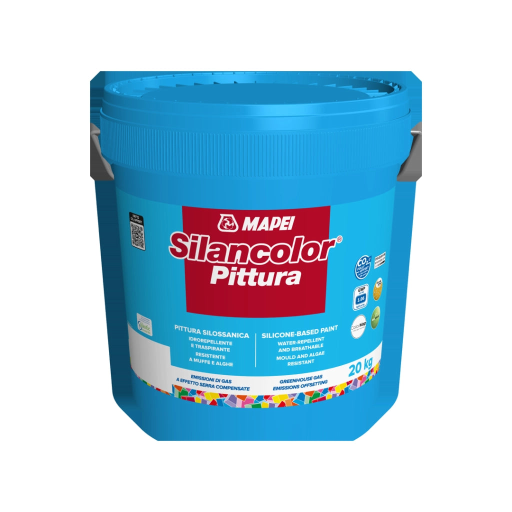 Mapei silancolor pittura zero base per tintometro silossanica esterni *** formato 5 kg, colore- base t - trasparente,...