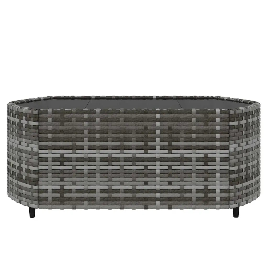Set Divani da Giardino 3 pz | Set Salotto da Giardino con Cuscini in Polyrattan Grigio