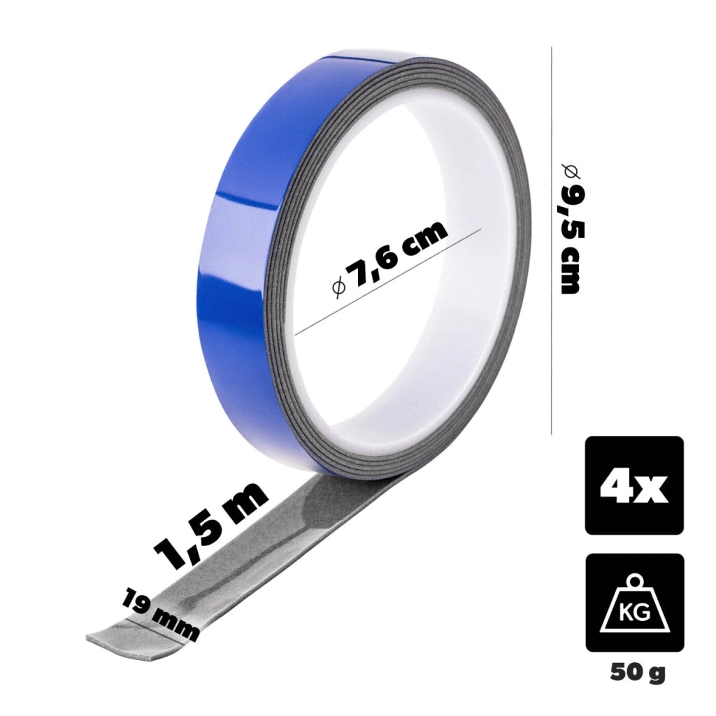 KADAX Dwustronna taśma piankowa PE 19mm x 1,5m P14