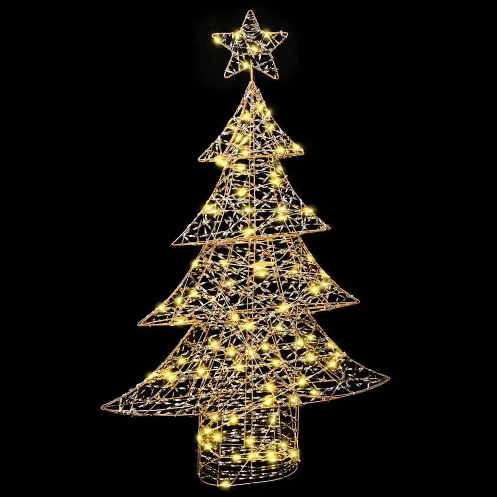 Albero di Natale | Decorazioni natalizie con 120 LED Bianco caldo 120,5 cm PET