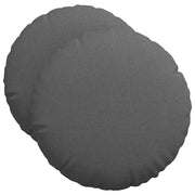 Cuscini per Seduta 2 pz | Cuscini per sedie Grigio scuro ?50 x 19 cm Tessuto
