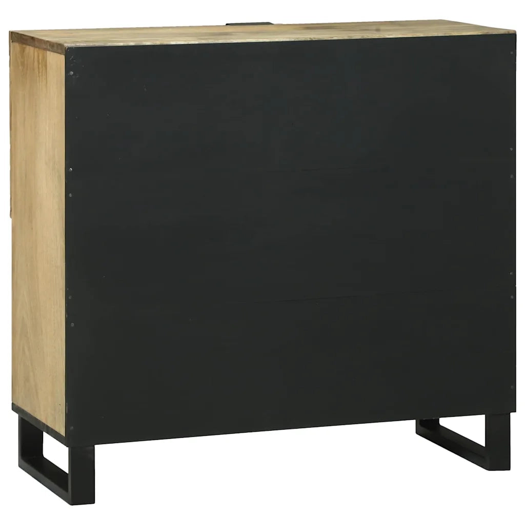 Credenza | Madia | Buffet da pranzo | Armadio da pranzo Marrone 80 x 33 x 75 cm legno massello di mango
