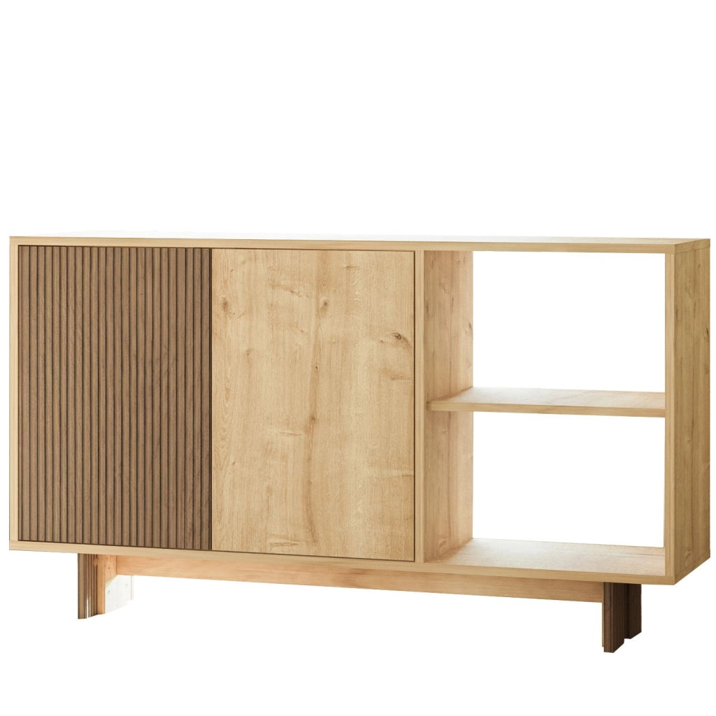 Credenza in legno "Ravello" - 140 x 35 x 80 cm - Beige