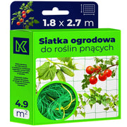 Rete KADAX per piante orticole, pomodori, cetrioli, supporto per giardino 1,8x2,7 m