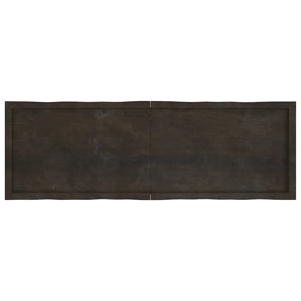 Piano Tavolo Marrone Scuro 160x50x(2-4)cm Rovere Non Trattato 364036