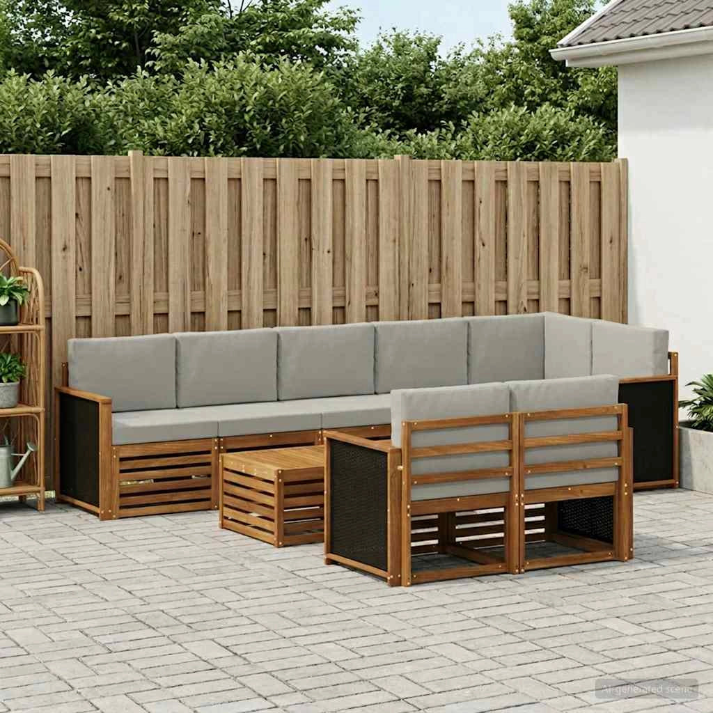 Set divani Legno di Acacia Massello 3384522
