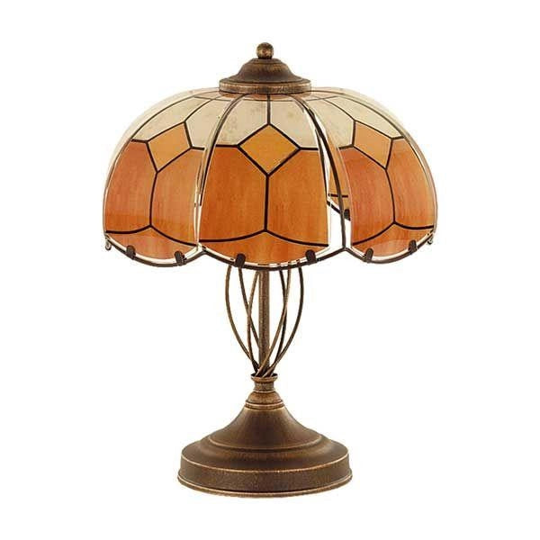 Lampada da tavolo Tiffany vetro arancio Alfa WITRAŻ 10658