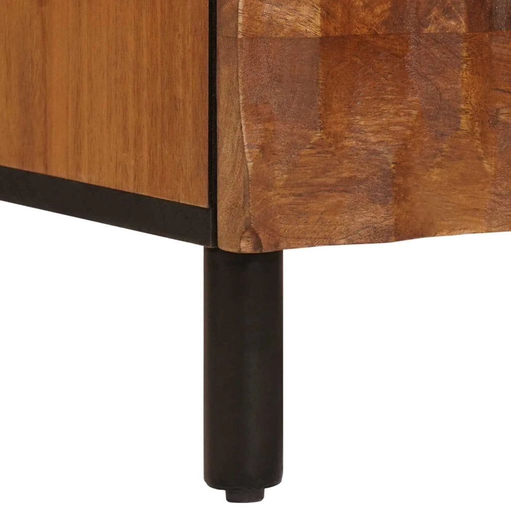 Credenza con cassetto Finitura Marrone Acacia 60 x 33 x 100 cm