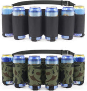Due contenitori per birra a forma di jetpack per uomo - attrezzatura per campeggio - contenitore portatile per bottiglia o bicchiere.