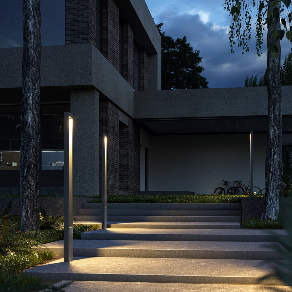 Maytoni Lampada da terra moderna Bonn 1 luce LED integrato IP65 grafite metallo
