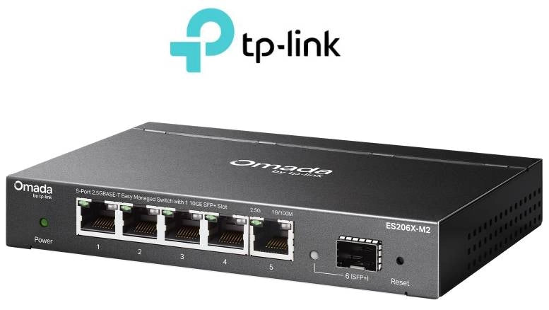 Switch omada 5-portgb easy managed 5xgb rj45p desktop steel integ sdn - ES206X-M2
