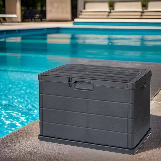 MAURY'S BAULE CASSAPANCA 170 LT DA ESTERNO IN RESINA 78LX55PX52H CM ANTRACITE