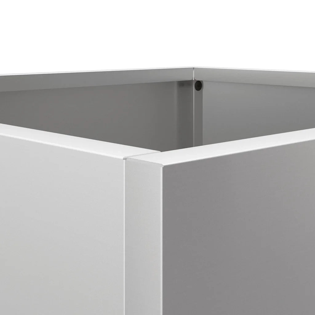 Fioriera Argento 42x40x39 cm in Acciaio Zincato 841557