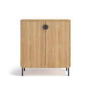 Mobile portascarpe Herdasa effetto rovere dorato 90×80×34?cm