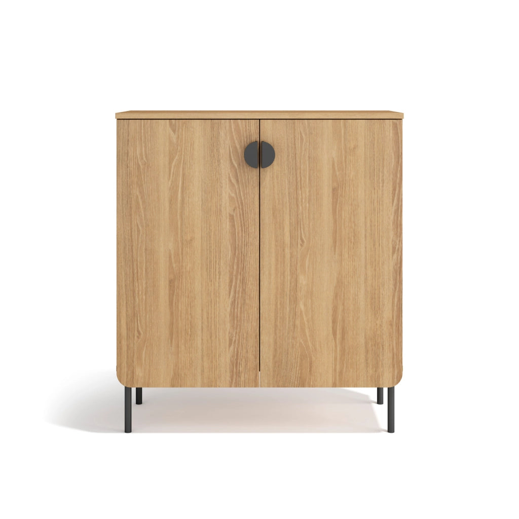 Mobile portascarpe Herdasa effetto rovere dorato 90×80×34?cm