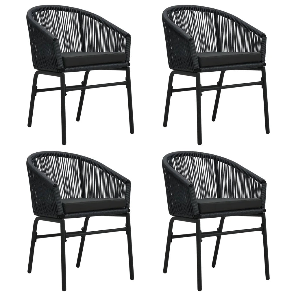 Set da Pranzo per Giardino 5 pz Nero cod mxl 48959