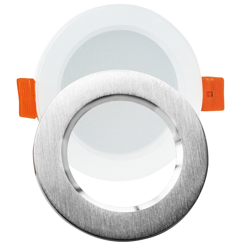 Faretto LED incasso Polux ZOE argento 4,8W 4000K 430lm