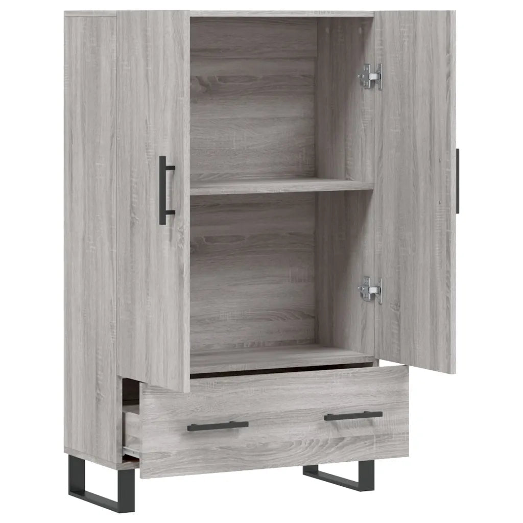 Credenza-Buffet-Armadio da cucina Grigio Sonoma 69,5x31x115 cm in Legno Multistrato 197765