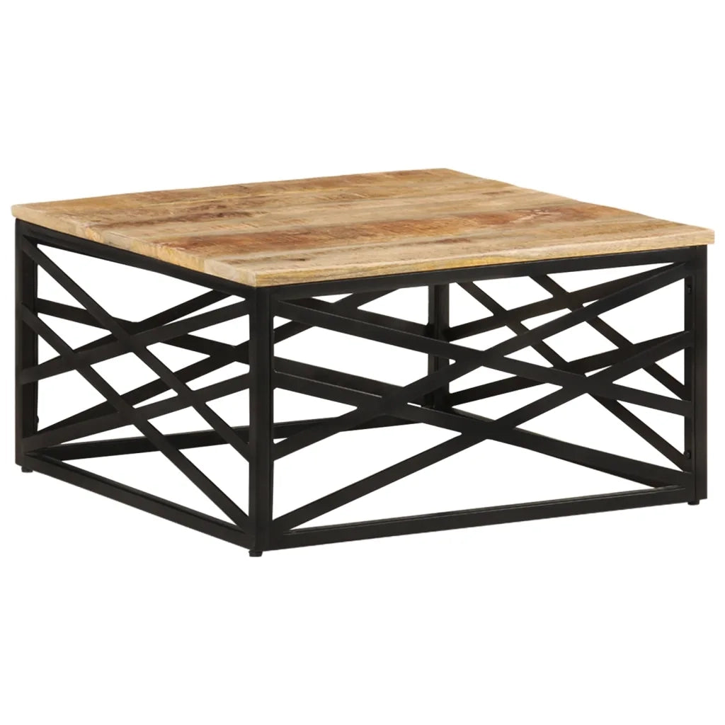 Tavolino da CaffÃ¨ 68x68x35 cm in Legno Massello di Mango cod mxl 16189