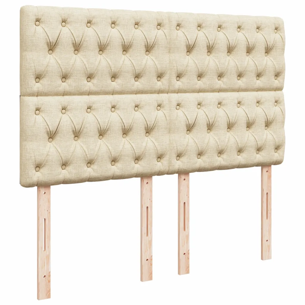 Giroletto a Molle con Materasso Crema 140x19 cm in Tessuto 3293975