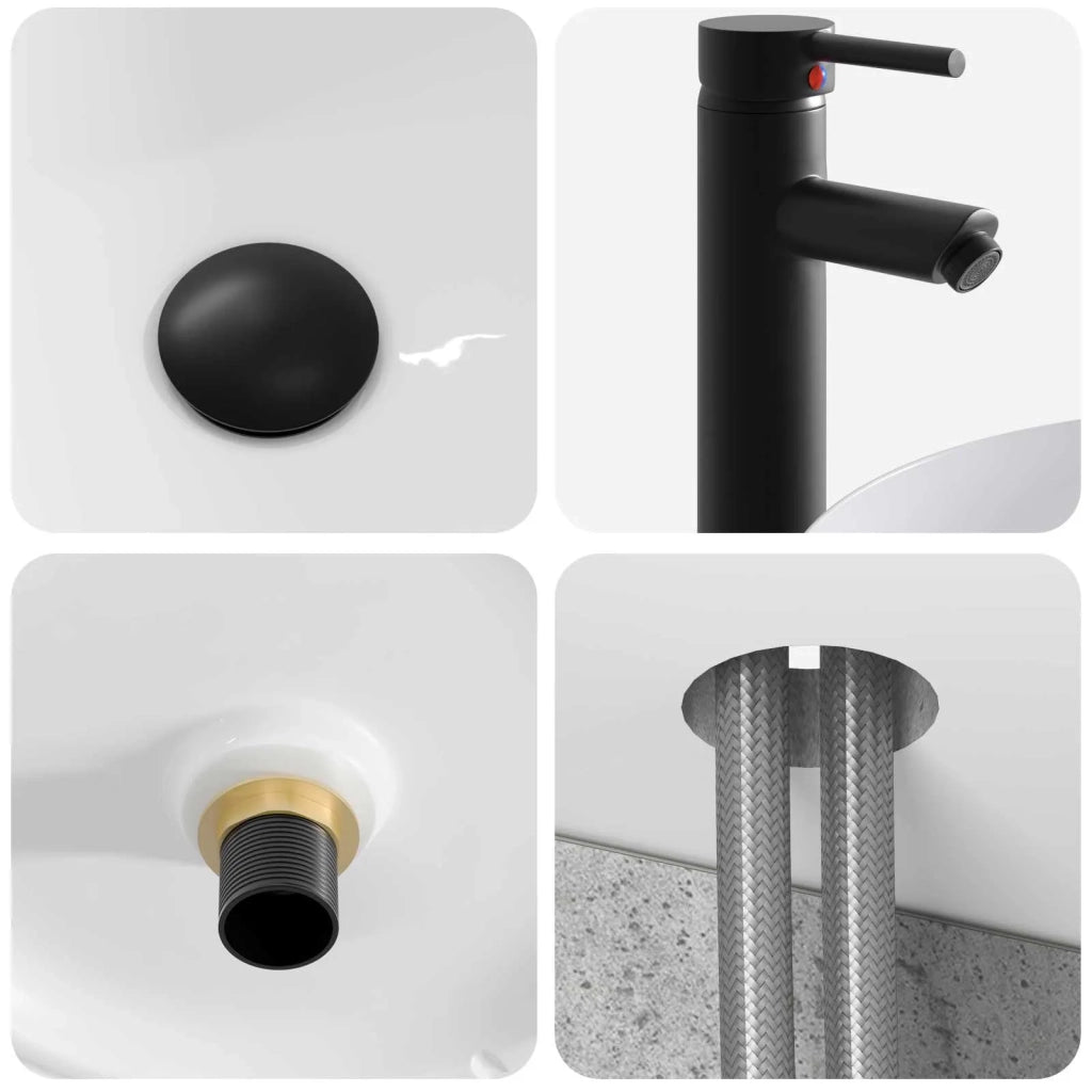 Set di Armadi da Bagno 5 pcs Grigio Cemento 50 x 14,5 x 70 cm 3406594