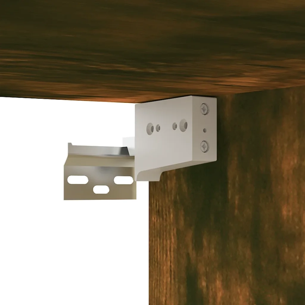 Mobile TV-Credenza per TV-Console TV Rovere Fumo 80x30x30 cm in Legno Multistrato