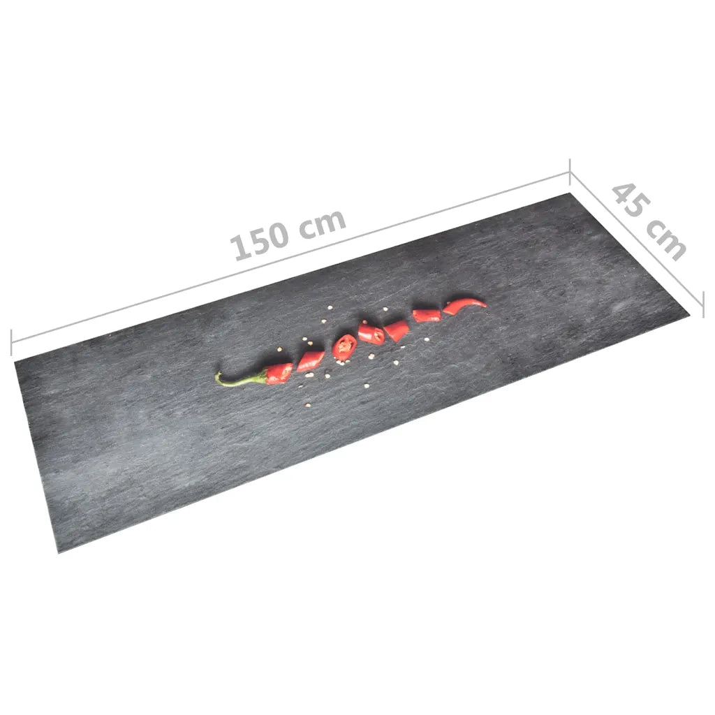 Zerbino | Tappetino da Cucina Lavabile Peperoni 45x150 cm