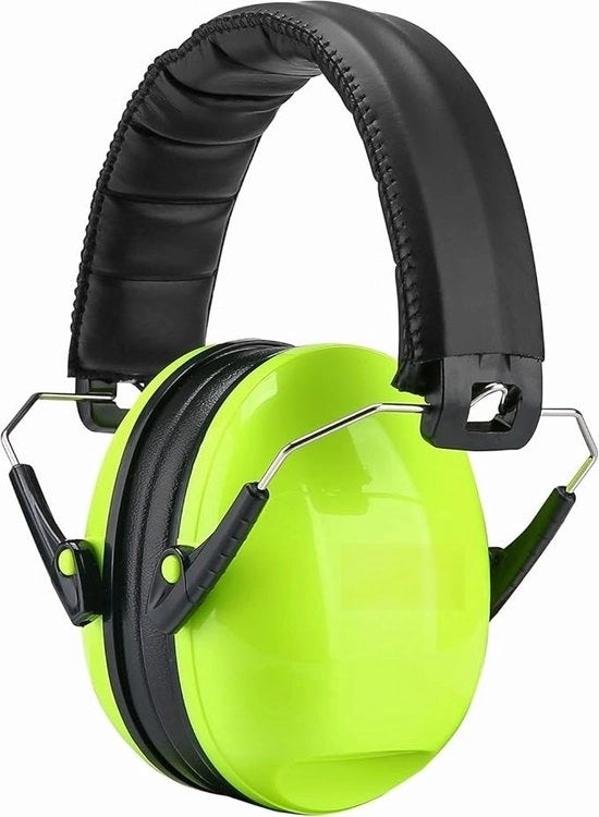 Orecchini Acustici per Bambini con Funzione di Cancello del Rumore per Autismo, per Età Compresa tra 6 Mesi e 14 Anni, per Feste e Spettacoli Pirotecnici - Verde