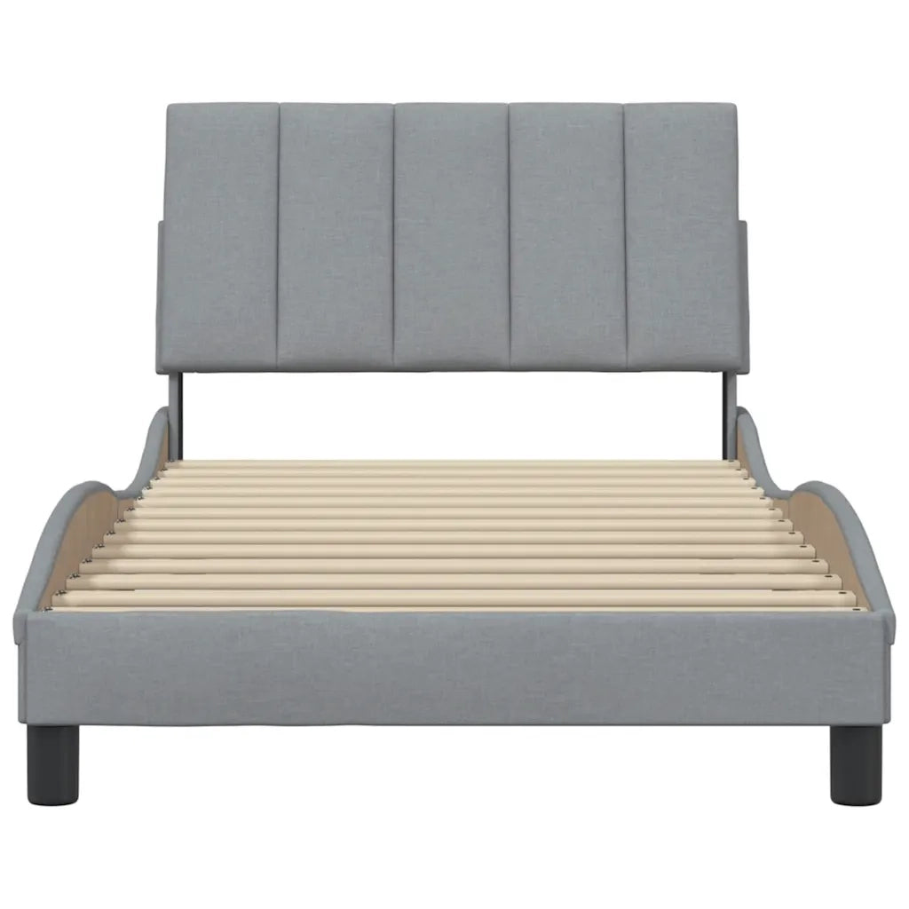 Giroletto senza Materasso Hanko Grigio Chiaro 100x200 cm Tessuto