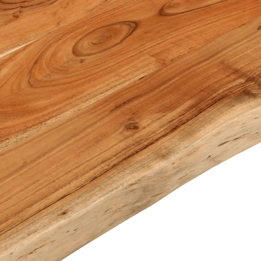 vidaXL Piano Tavolo 90x60x2,5 cm Rettangolare Legno Acacia Bordi Vivi