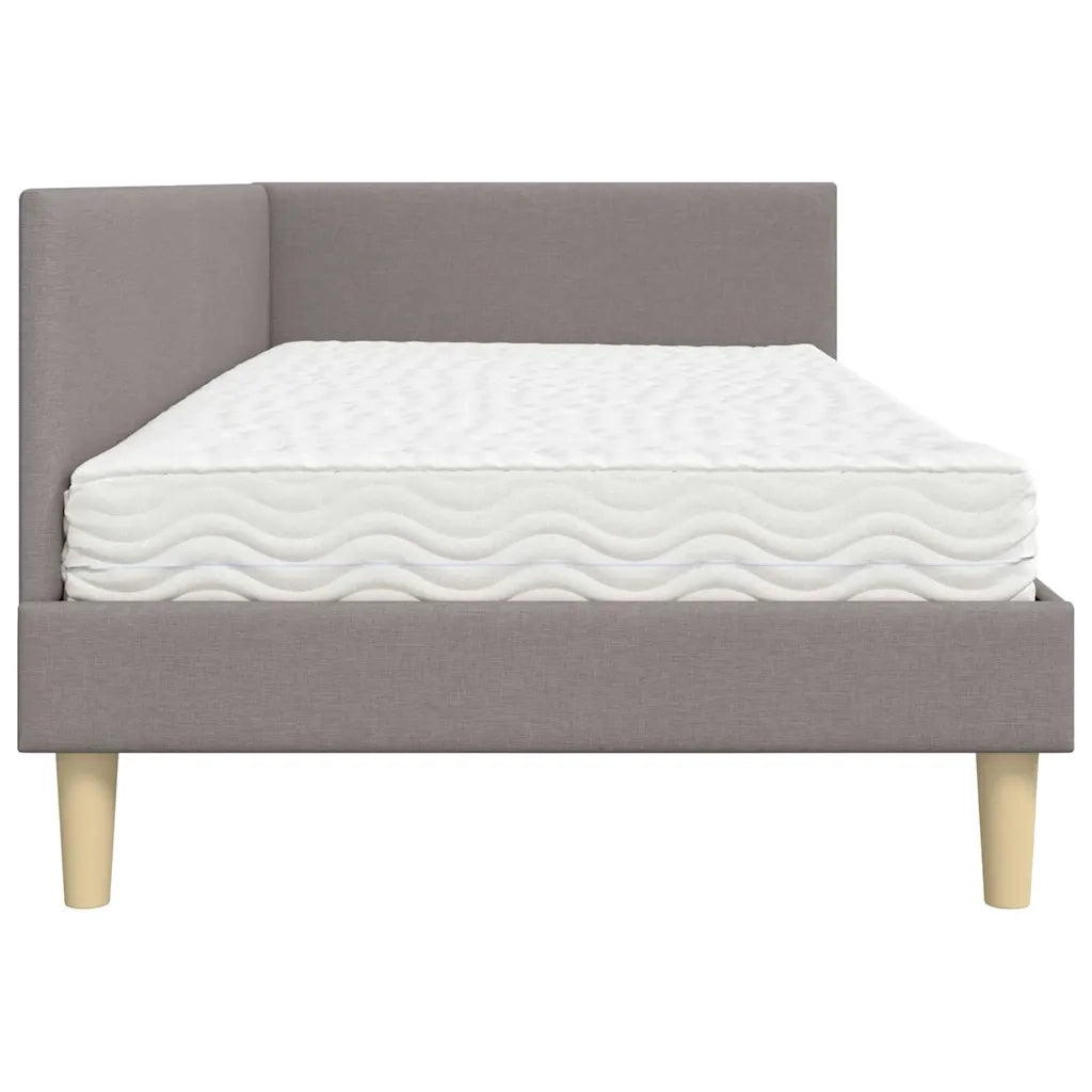 Struttura Letto Angolare con Materasso 2 pz-Giroletto con materasso Talpa Tessuto 593262