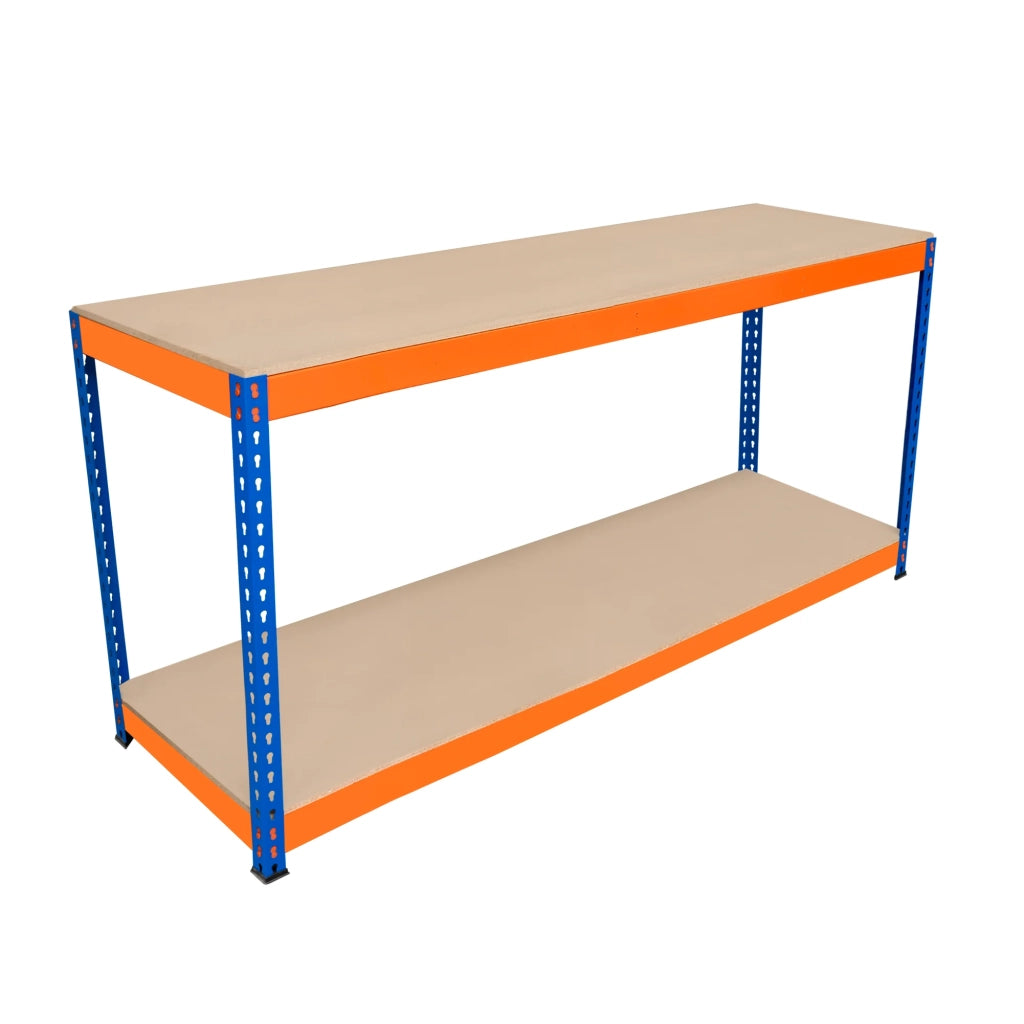 Banco da Lavoro a 2 Ripiani S-Rax - Postazione di lavoro 300kg - 180x60x90cm
